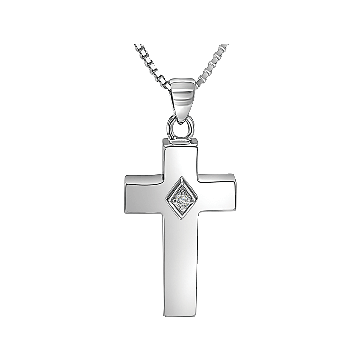 Cross w/CZ Stone, , large image number null