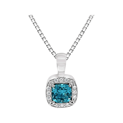 Square w/December Birthstone