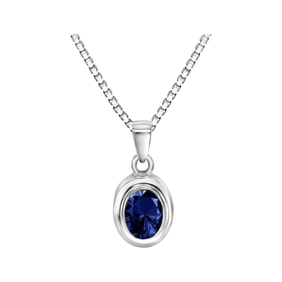 Oval w/September Birthstone