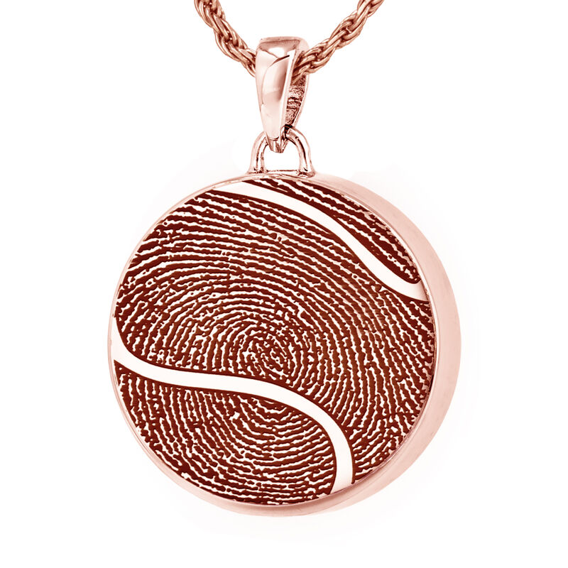 Full Print - 14K Rose Gold With Companion Chamber Pendant