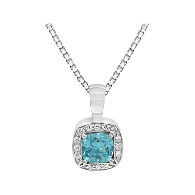 Square w/March Birthstone
