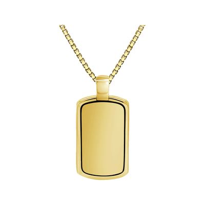 Dog Tag Style - Gold Plated