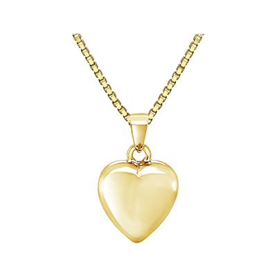Plain Heart - Gold Plated