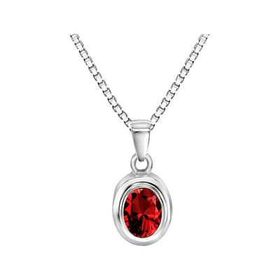 Oval w/July Birthstone