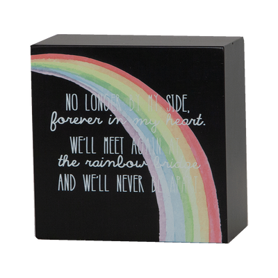 Rainbow Bridge Box Urn - Black