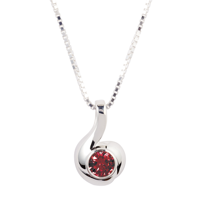 Swirl w/January Birthstone