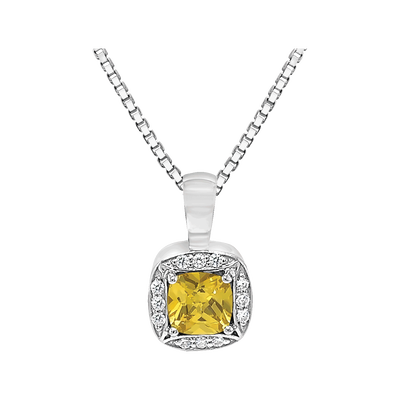 Square w/November Birthstone