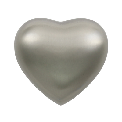 Brushed Pewter Heart