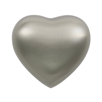 Brushed Pewter Heart