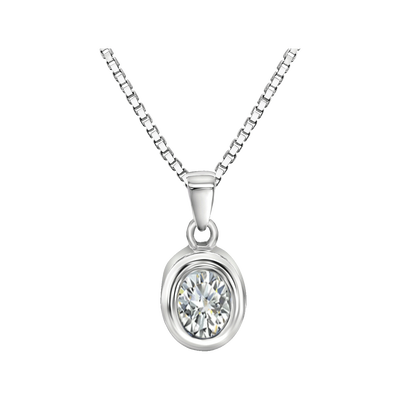 Oval w/April Birthstone