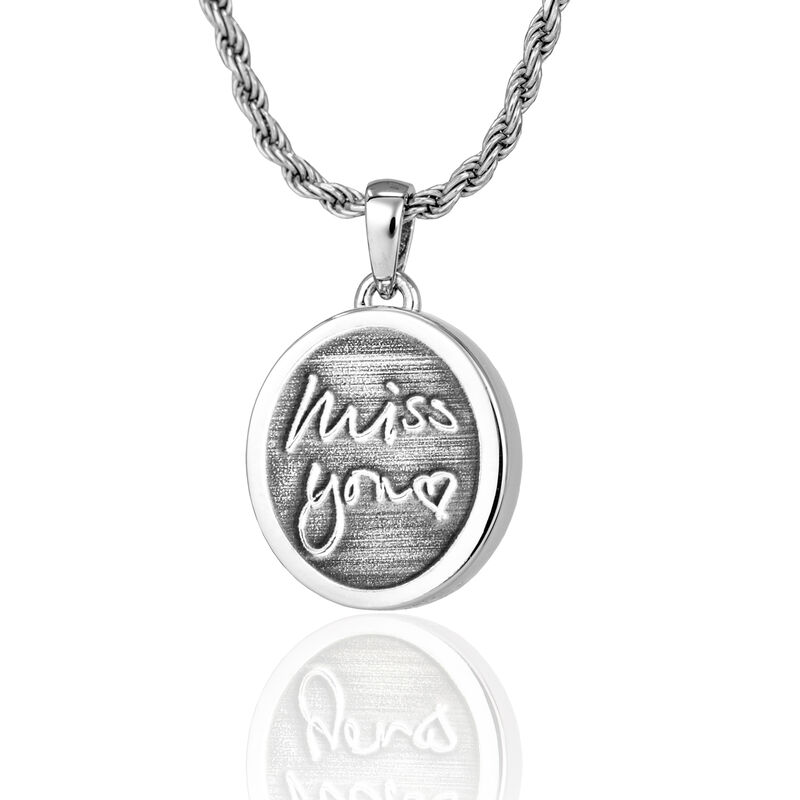 Petite 14K WGold Oval w/ Chamber