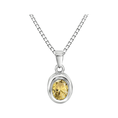 Oval w/November Birthstone