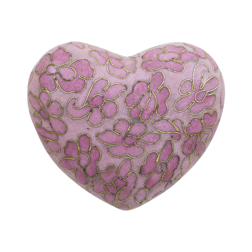 Rose Cloisonne Heart beautiful piece