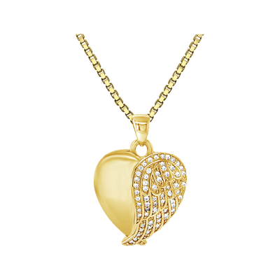 Heart Wings - Gold Plated