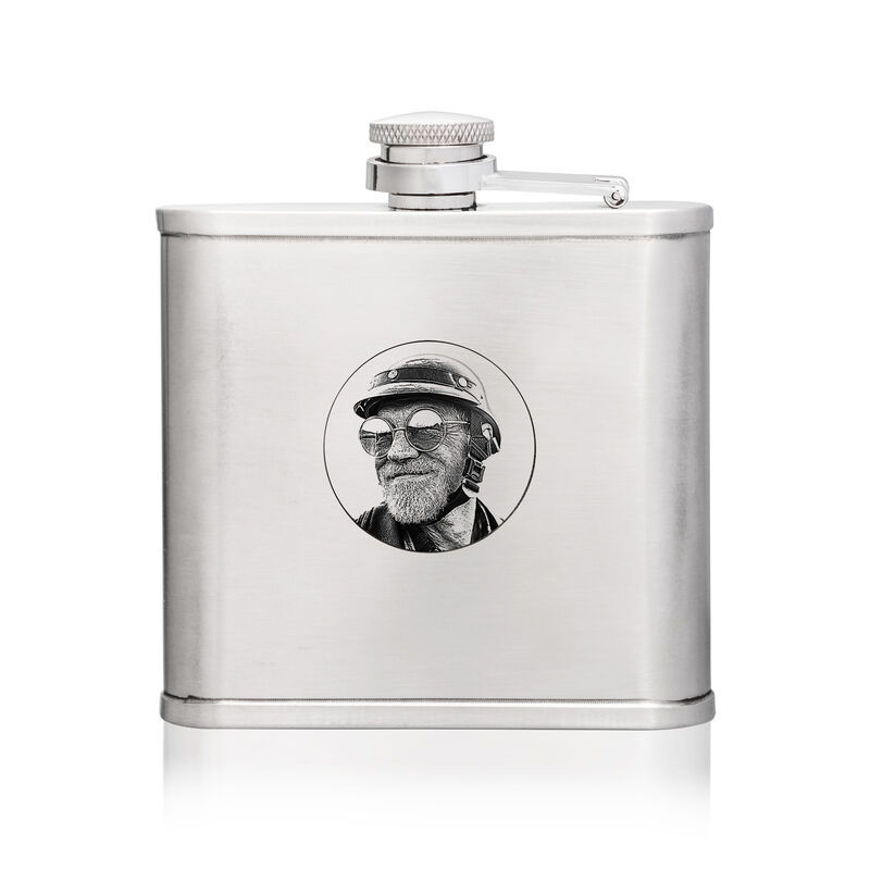Stainless Steel Flask w/Shot Glass