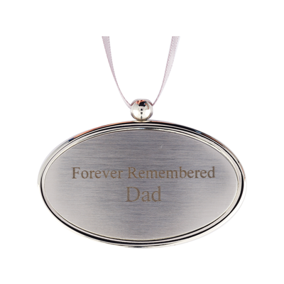 Silver Oval Charm