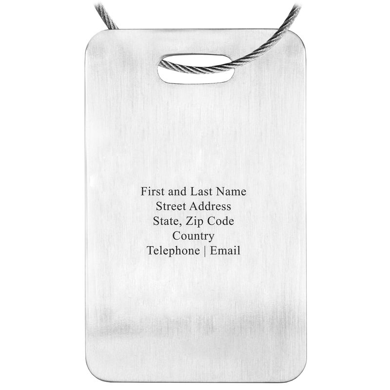 Stainless Steel Luggage Tag