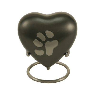 Single Paw Heart - Grey