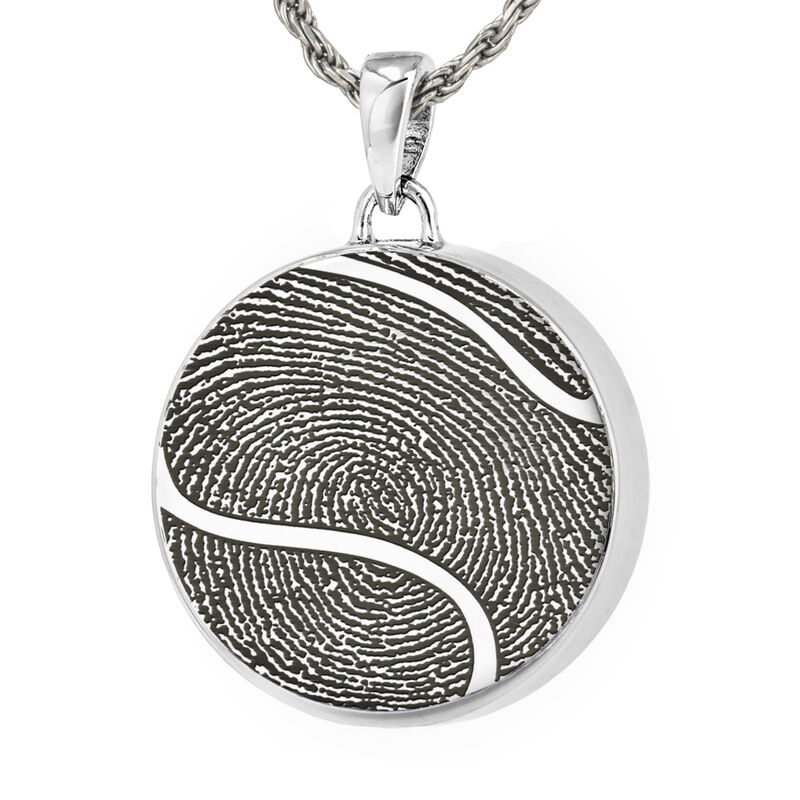 Full Print - Sterling Silver With Companion Chamber Pendant