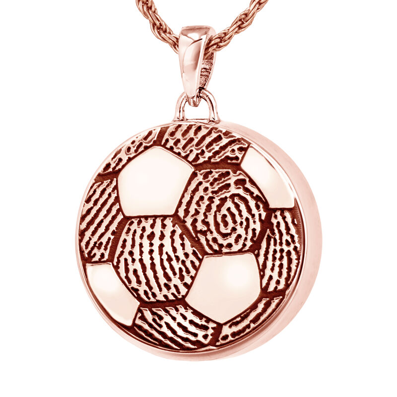 Full Print - 14K Rose Gold With Chamber Pendant