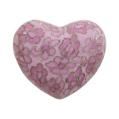 Rose Cloisonne Heart