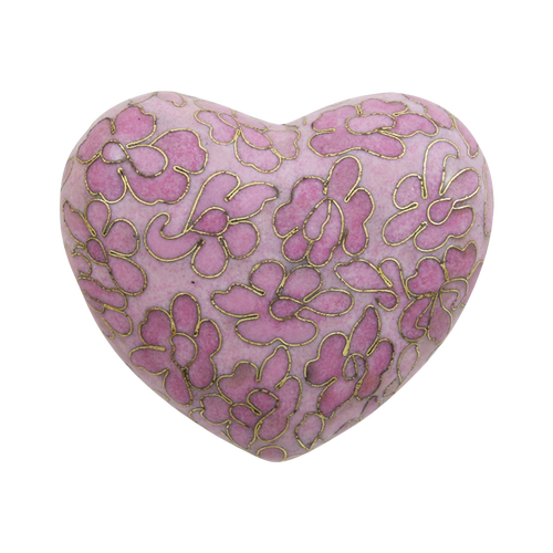 Rose Cloisonne Heart beautiful piece