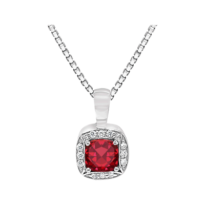 Square w/July Birthstone