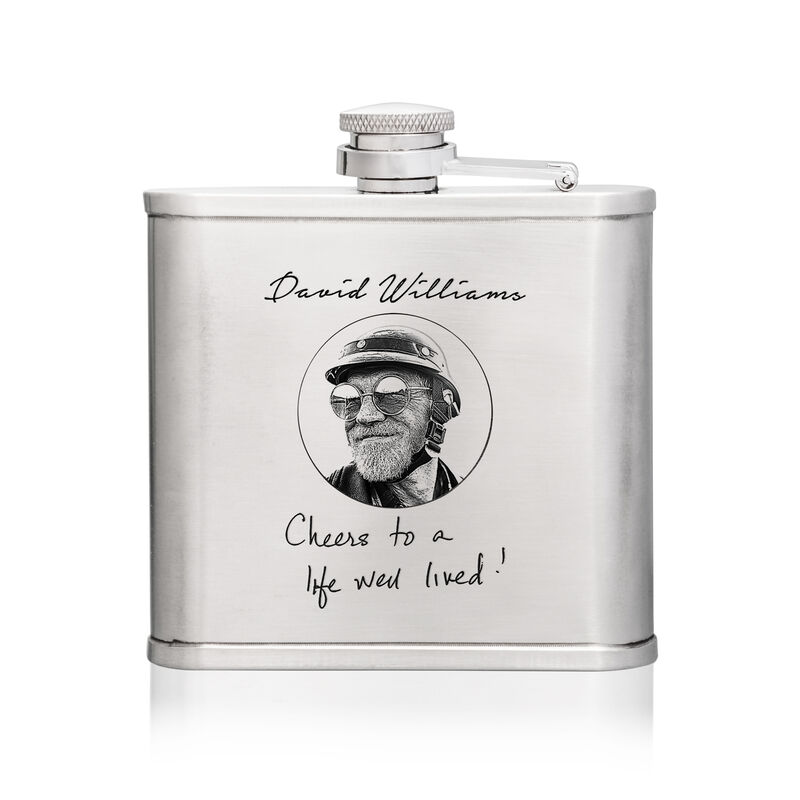 Stainless Steel Flask w/Shot Glass
