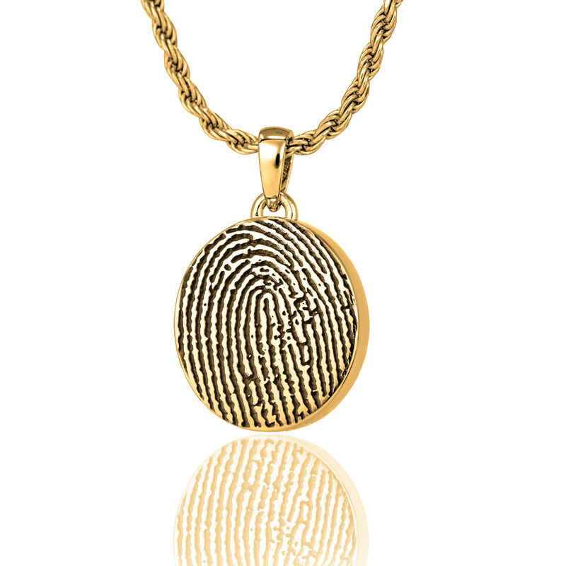 Petite 14K YGold Oval w/ Chamber