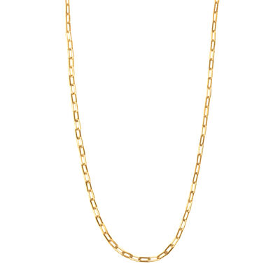 Gold Plated Paper Clip Chain