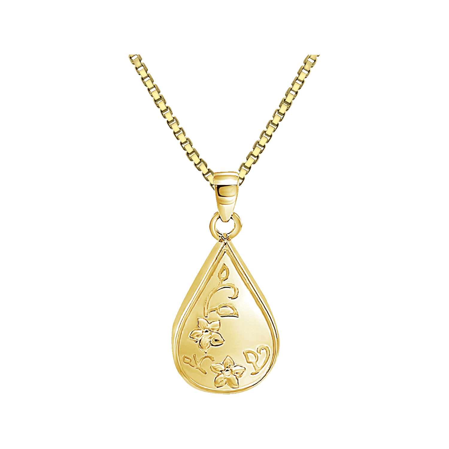 Etched Teardrop - Gold Plated, , large image number null