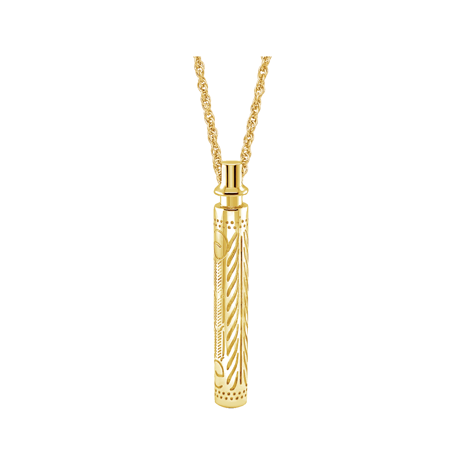 Etched Cylinder - Gold Plated, , large image number null
