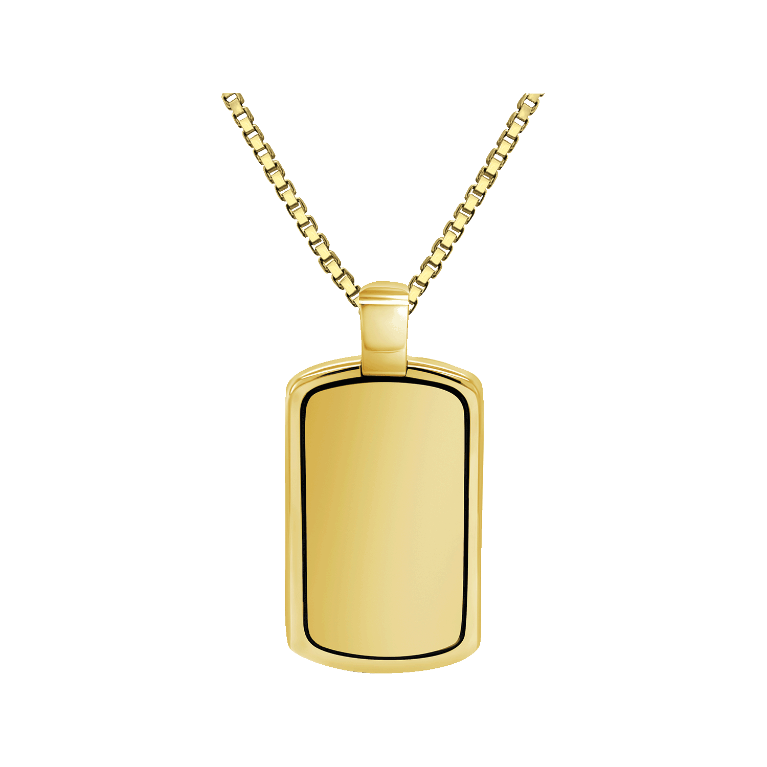 Dog Tag Style - Gold Plated, , large image number null