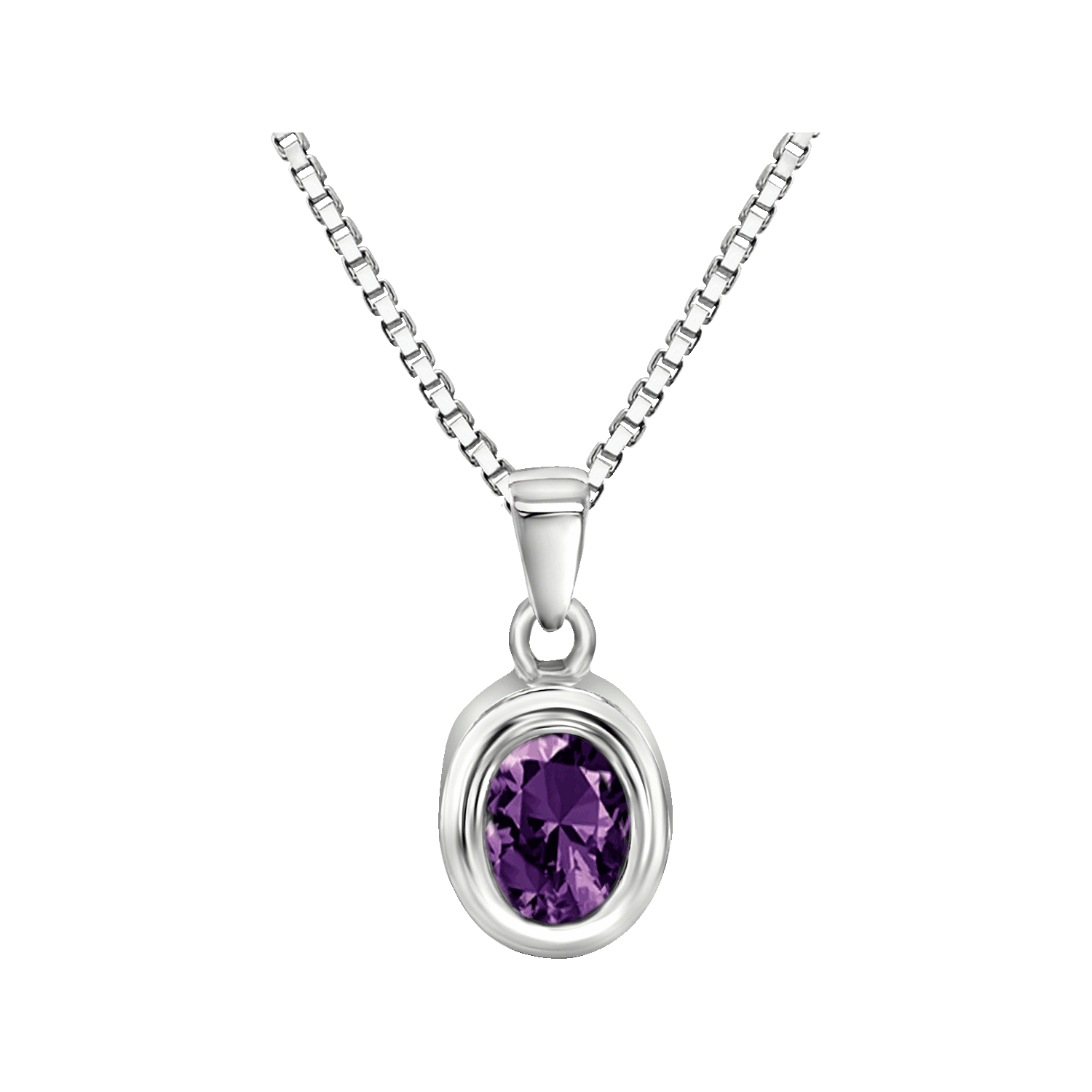 Oval w/February Birthstone, , large image number null