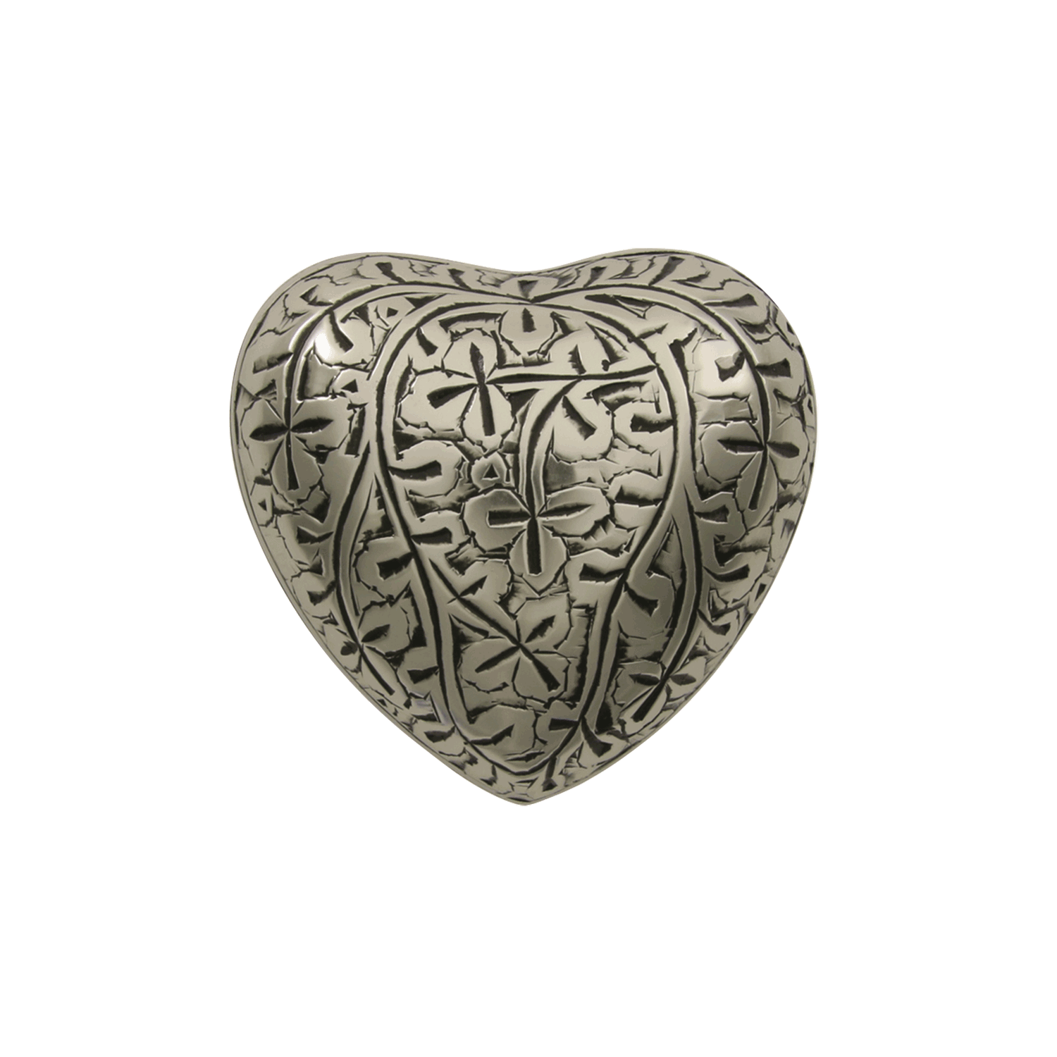 Antique Silver Oak Heart, , large image number null