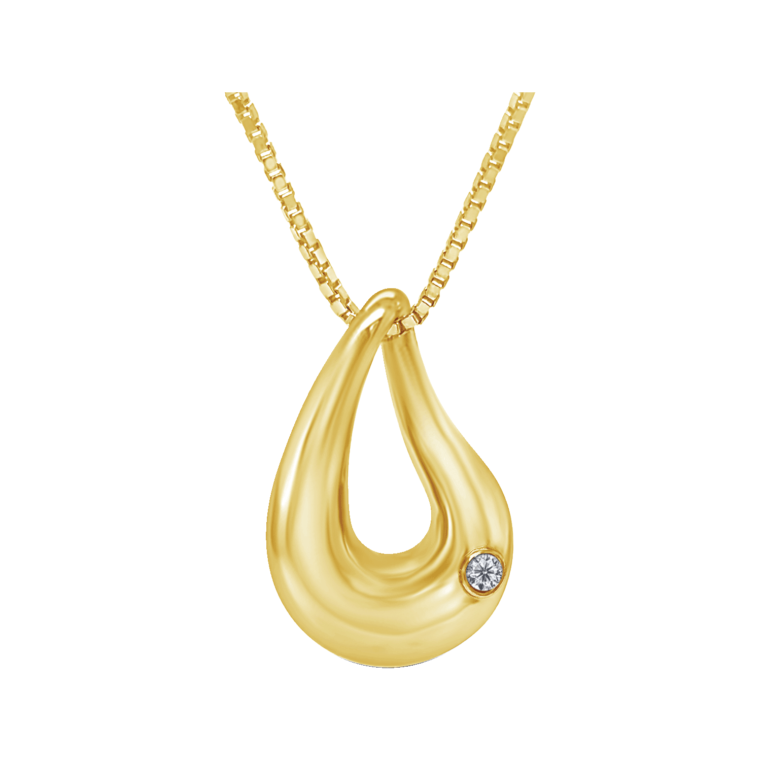 Open Teardrop - Gold Plated, , large image number null