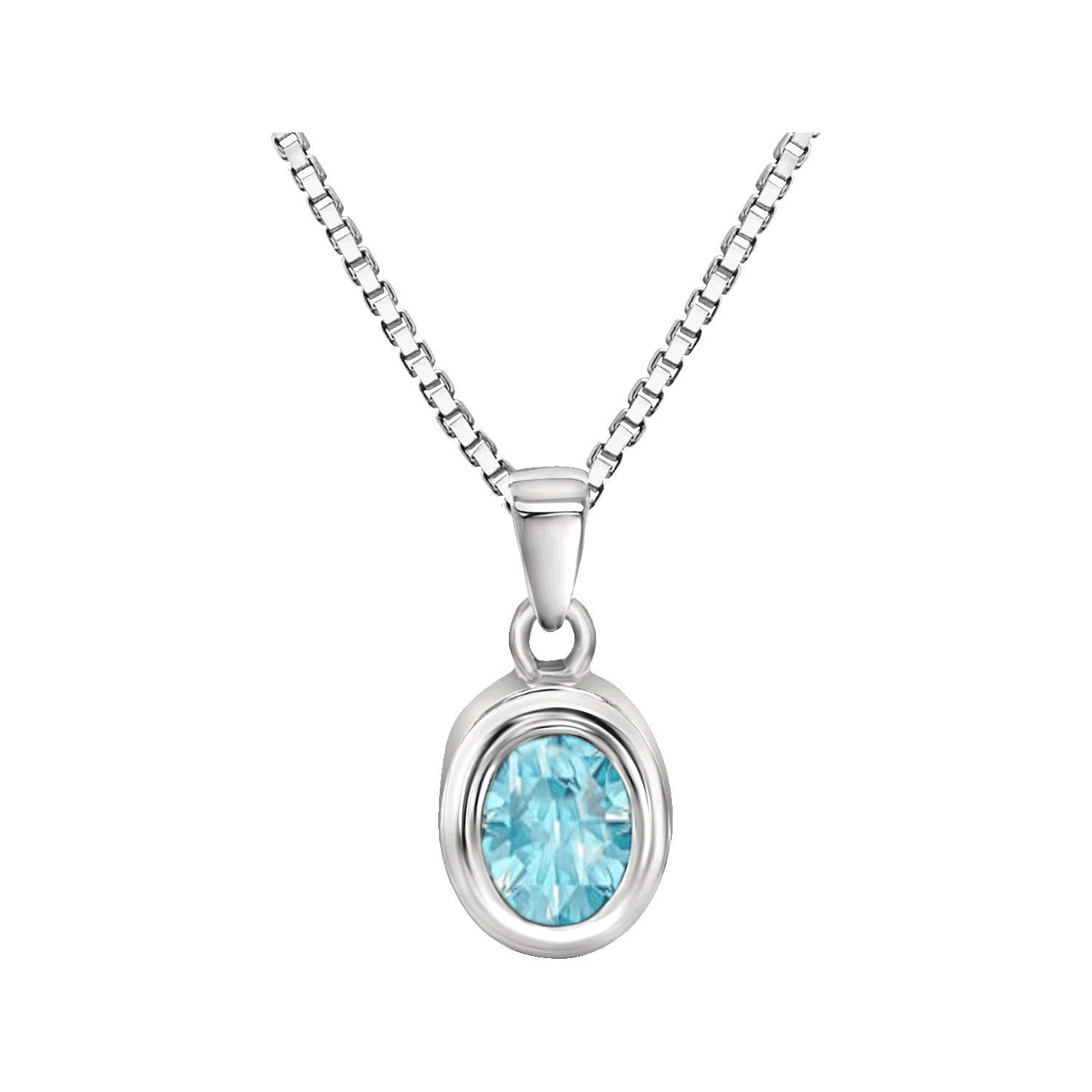 Oval w/March Birthstone, , large image number null