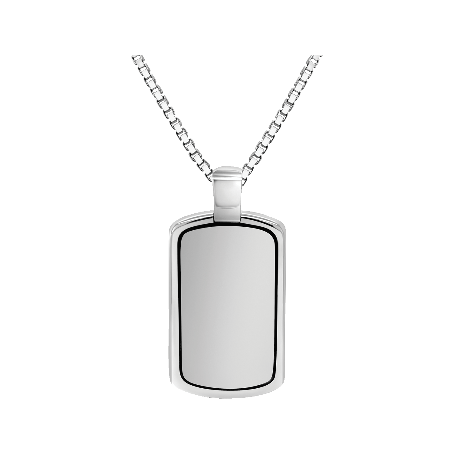 Dog Tag Style - Stainless Steel, , large image number null