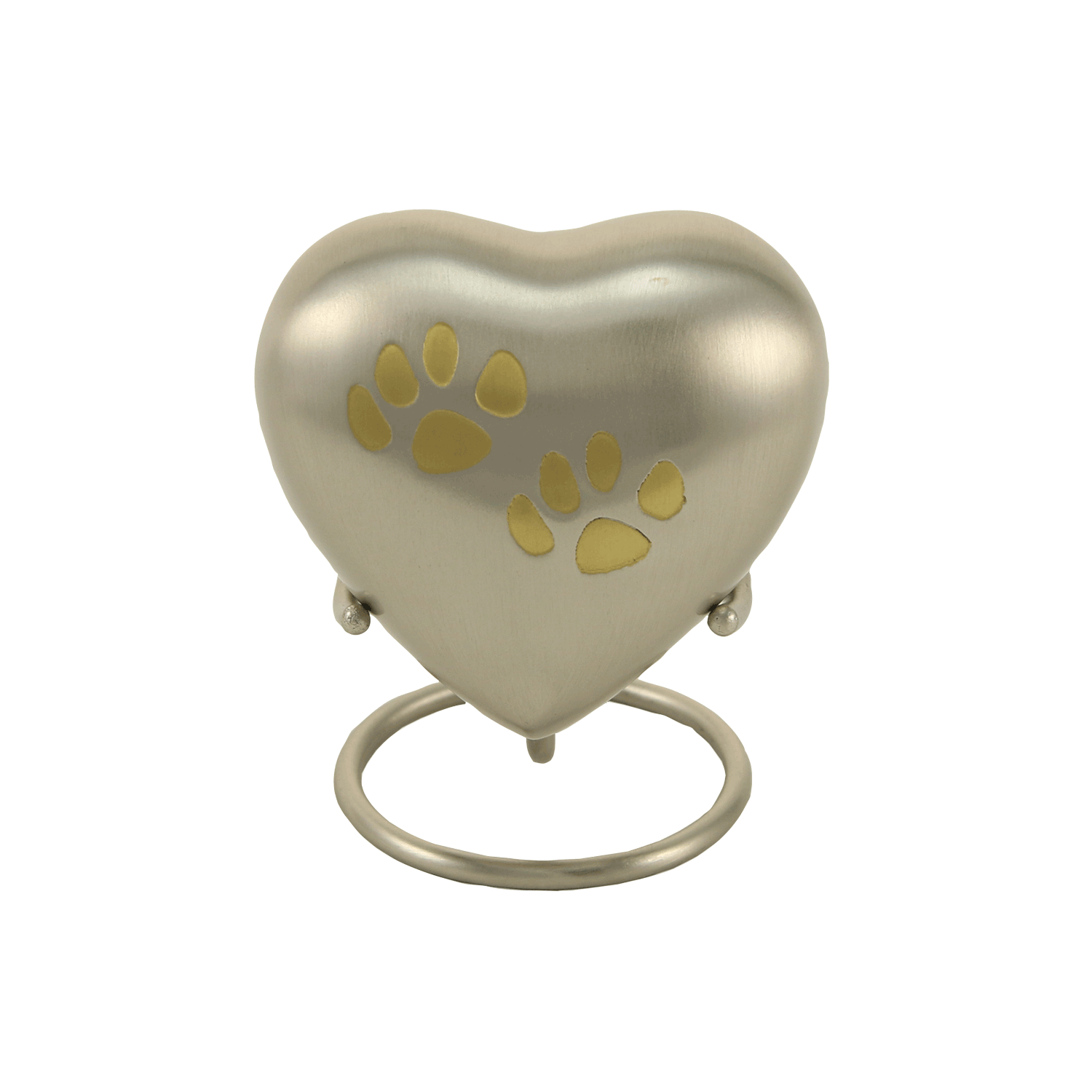 Double Paw Heart - Silver/Gold, , large image number null