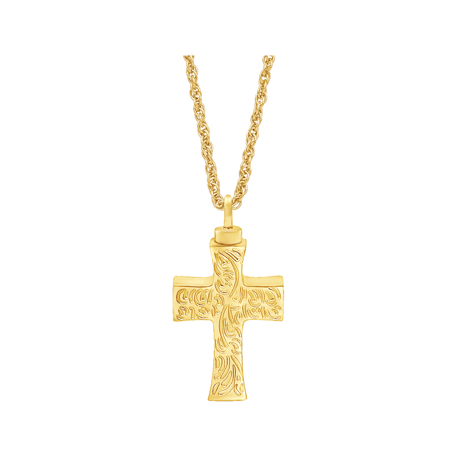 Etched Cross - Gold Plated, , large image number null