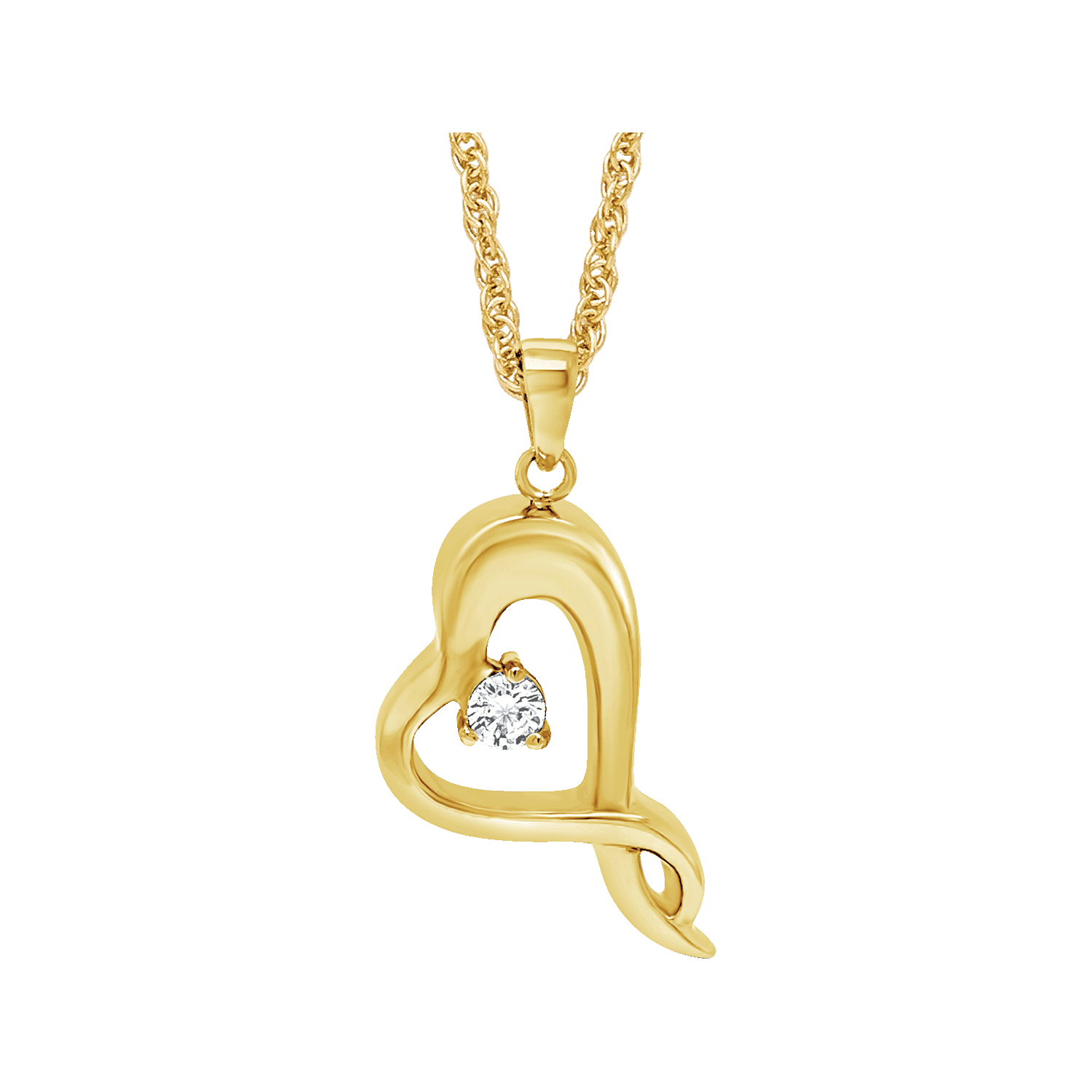 Embracing Heart - Gold Plated, , large image number null