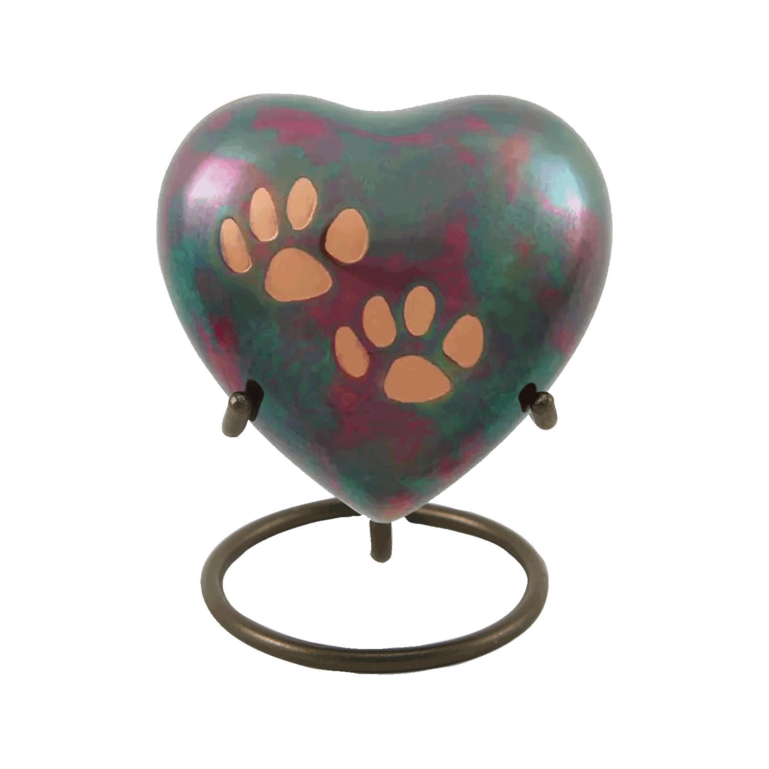Double Paw Heart - Multi-Metallic, , large image number null