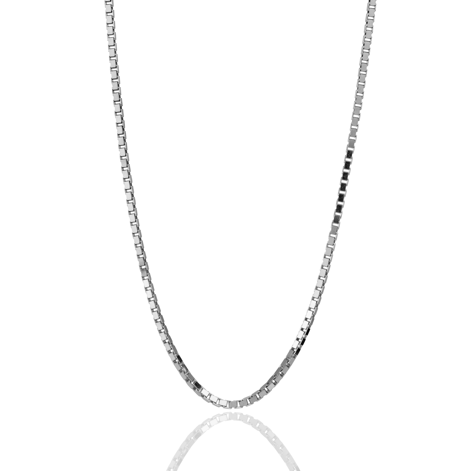 White Gold Box Chain image number null
