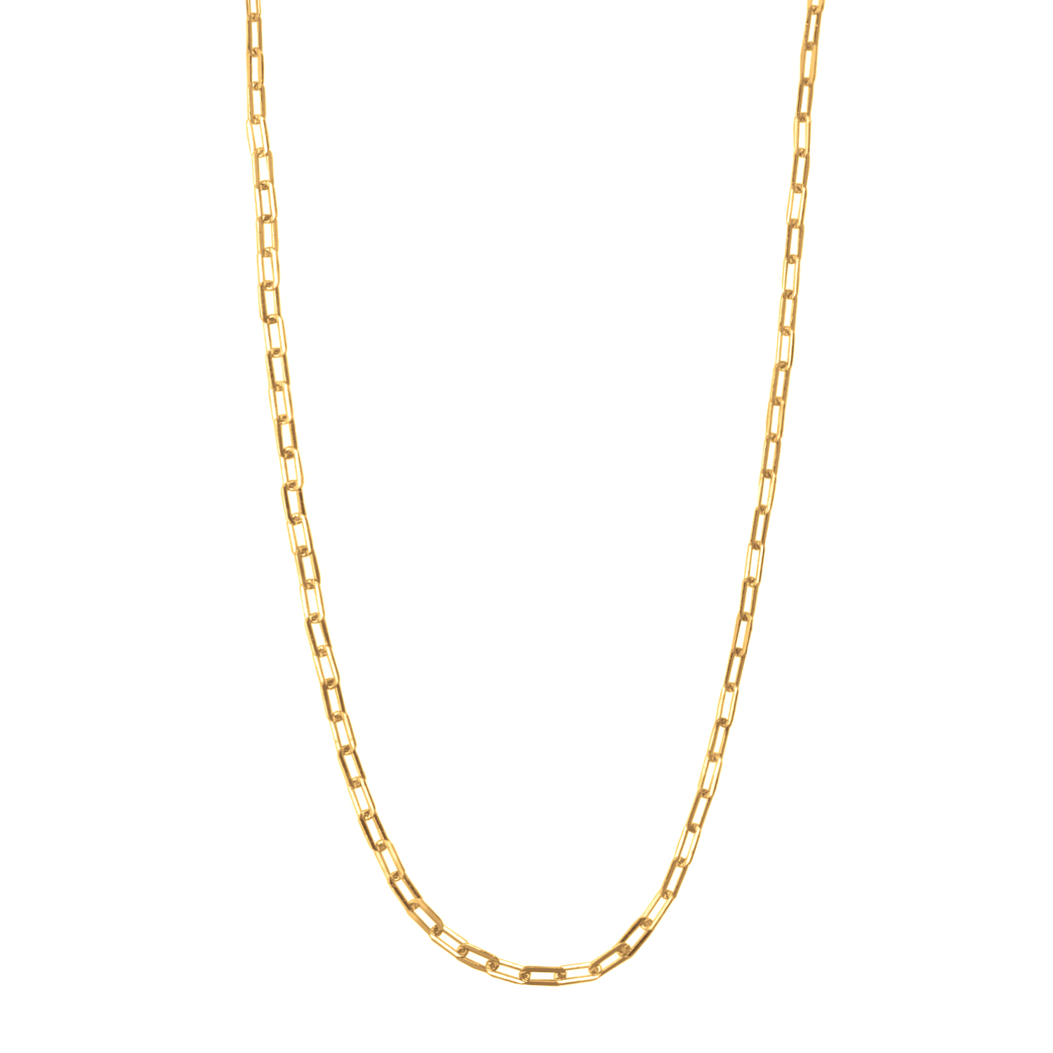 Gold Plated Paper Clip Chain image number null